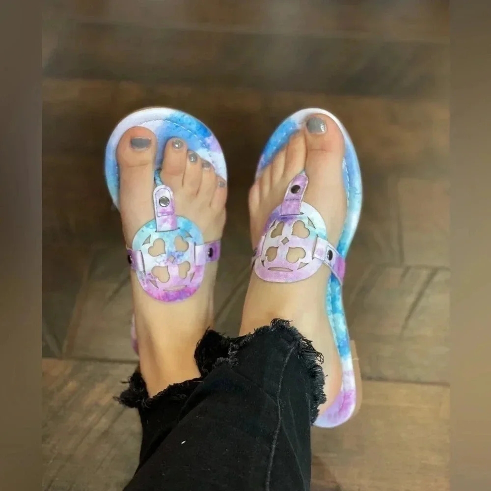 Everglades Tie Dye Sandal in Starlight NEW